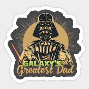 Galaxy's Greatest Dad Sticker